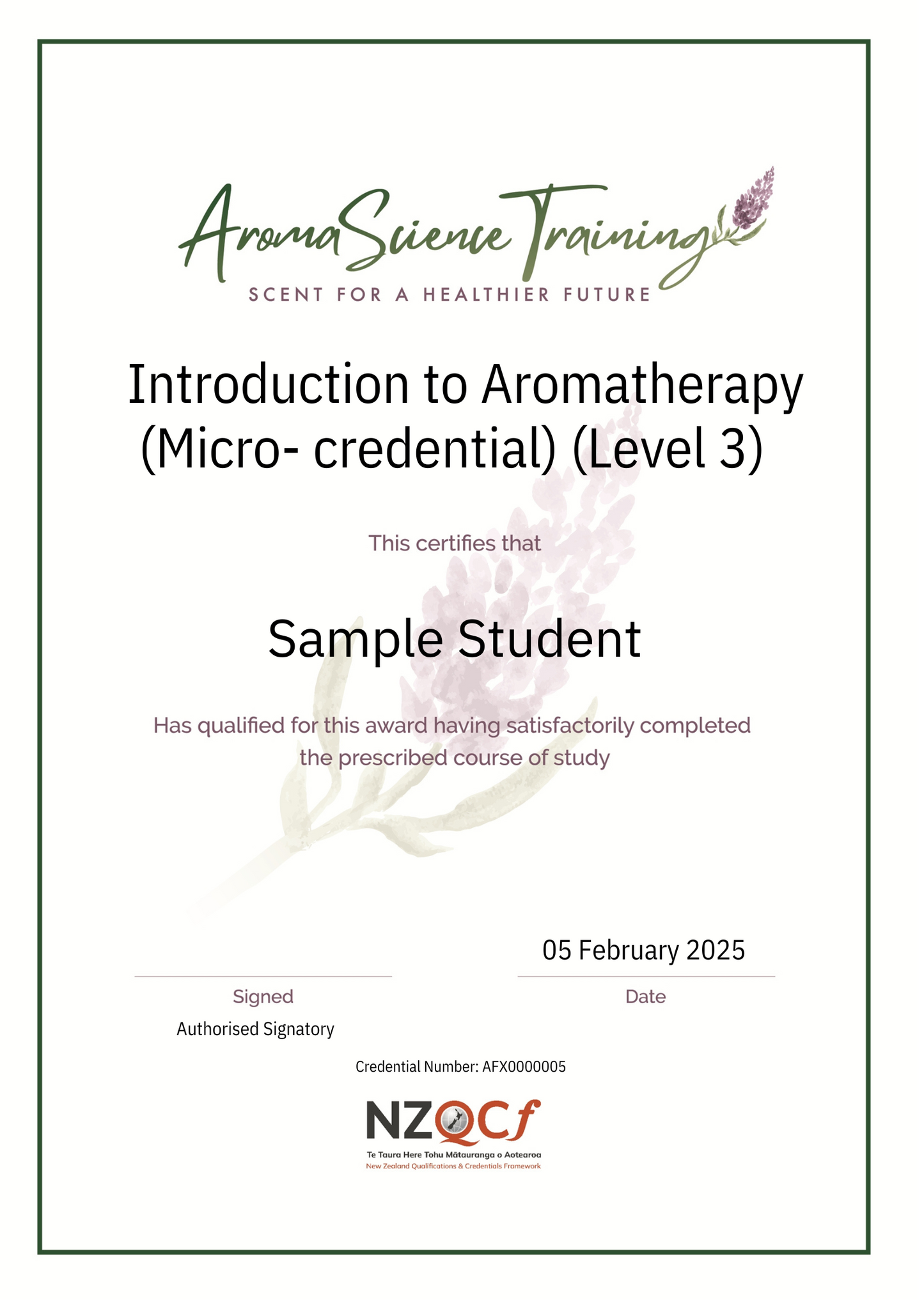 Introduction to Aromatherapy (Micro-credential) (Level 3)